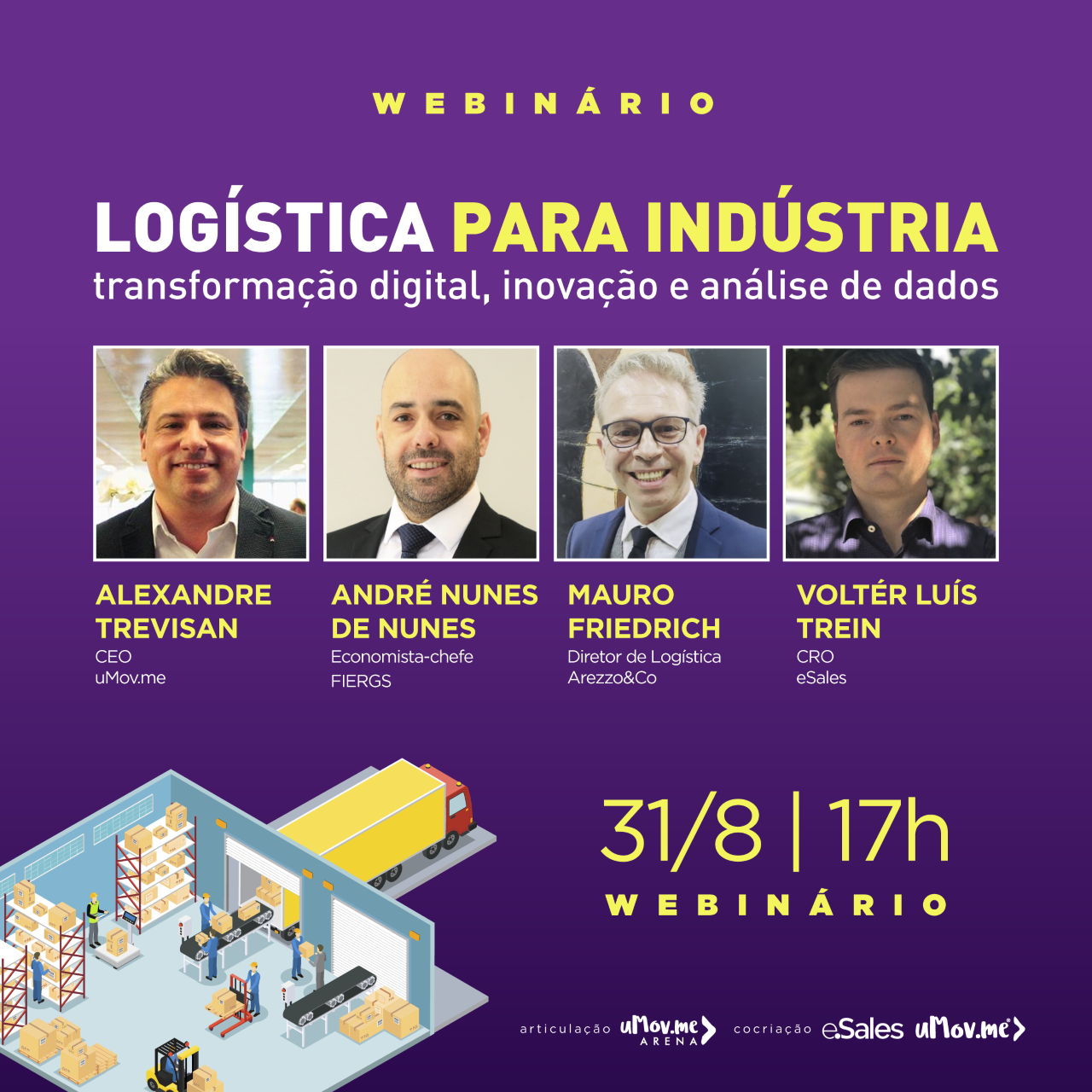FIERGS, Arezzo&CO e uMovme debatem o cenário da logística para indústria:   transformação digital, inovação e análise de dados - 