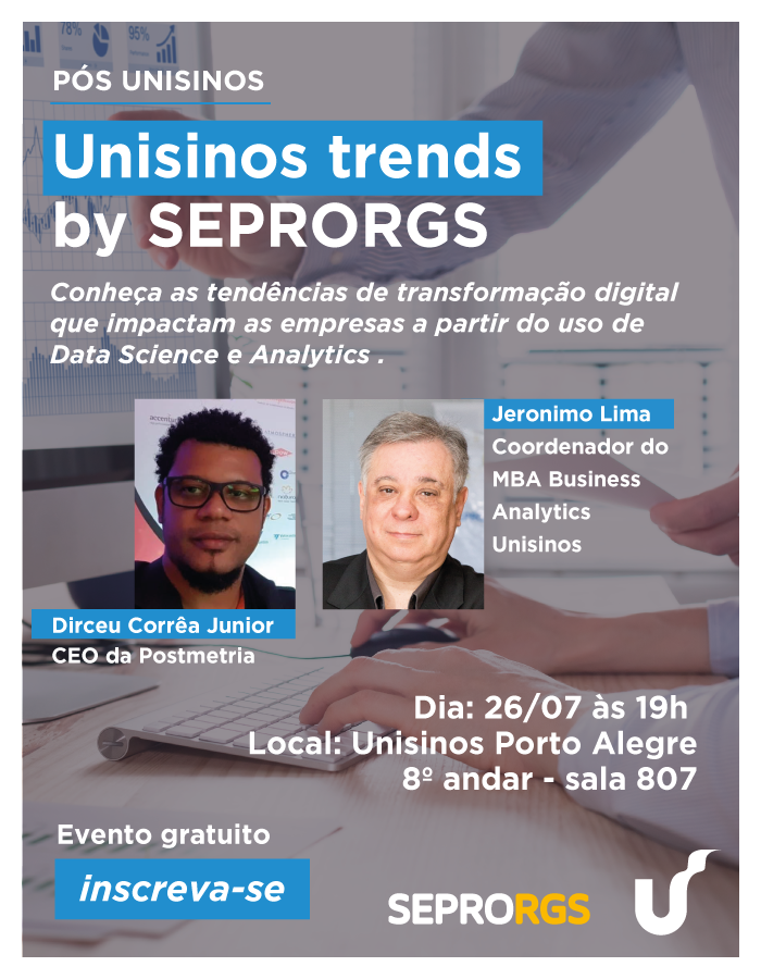 SEPRORGS promove palestra sobre análise de dados na UNISINOS - 