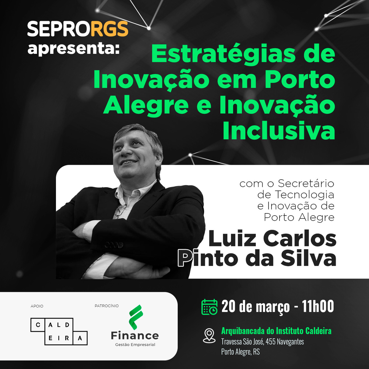 Em evento do SEPRORGS, secretário de Tecnologia e Inovação de Porto Alegre fala sobre Estratégias de Inovação e Inovação Inclusiva - 
