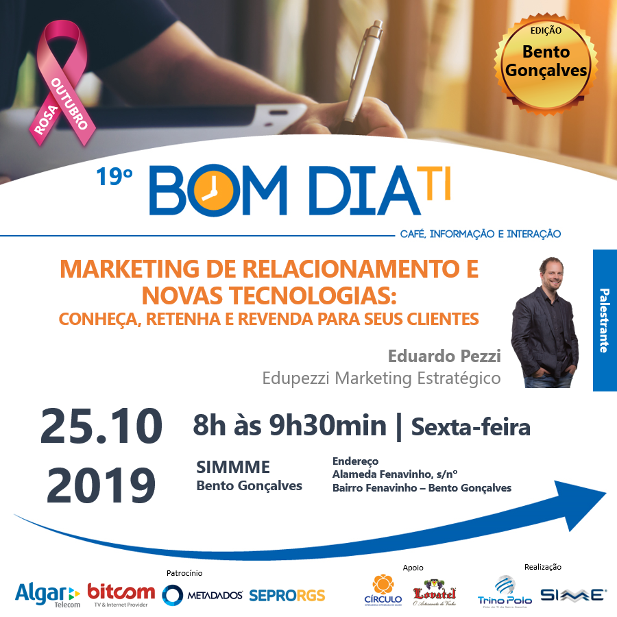 SEPRORGS patrocina Bom Dia TI em Bento Gonçalves - 