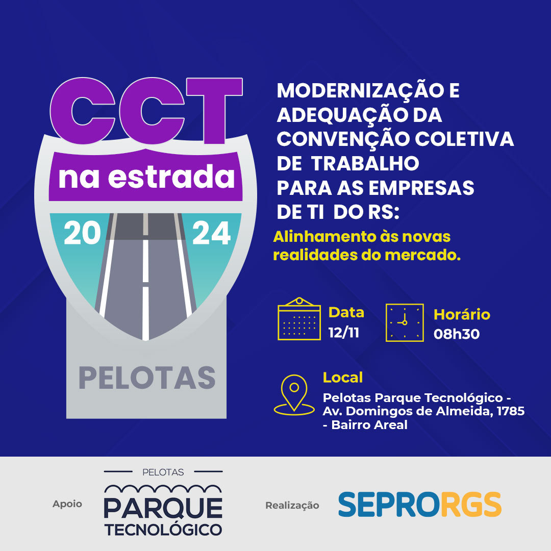 SEPRORGS convida empresários para o CCT Na Estrada em Pelotas-RS - 