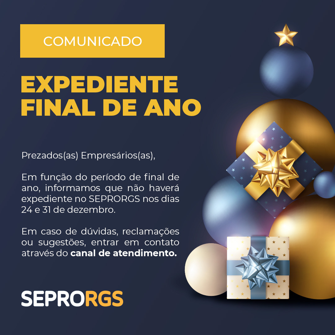 Expediente de final de ano SEPRORGS - 