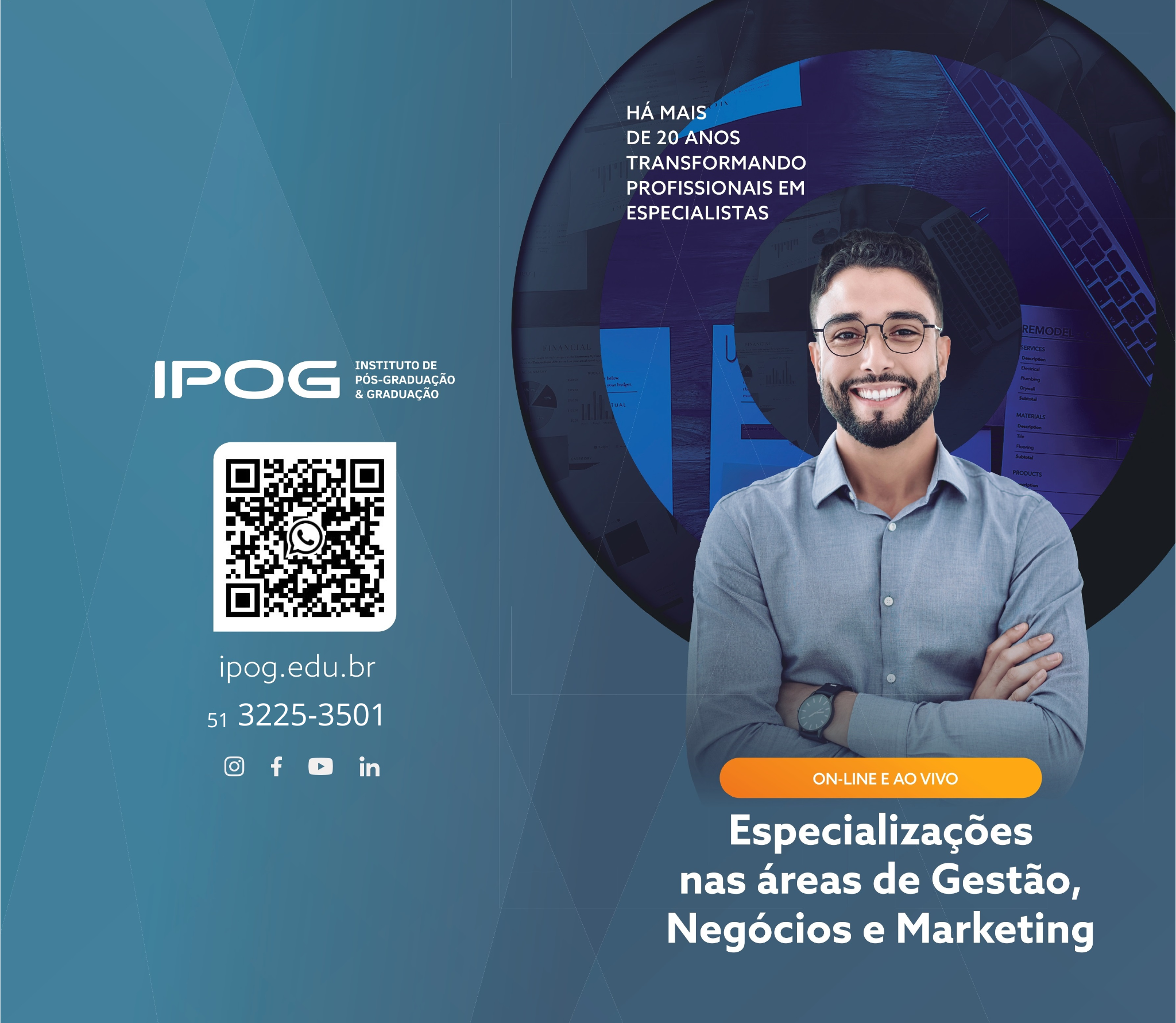 Pós-Graduações e MBA's nas àreas de Gestão, Negócios e Marketing IPOG - 