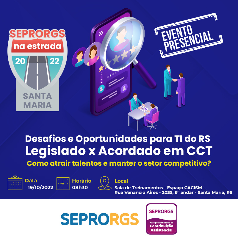 SEPRORGS na Estrada leva especialistas em negociação da CCT a Santa Maria - 