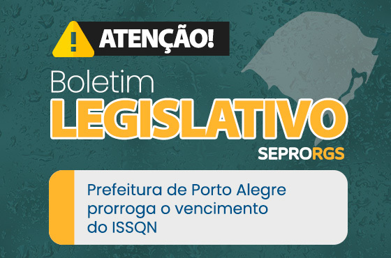 Prorrogado Vencimento ISSQN Contribuintes Município de Porto Alegre ->>> Decreto nº 22.698, de 22 de maio de 2024 - 