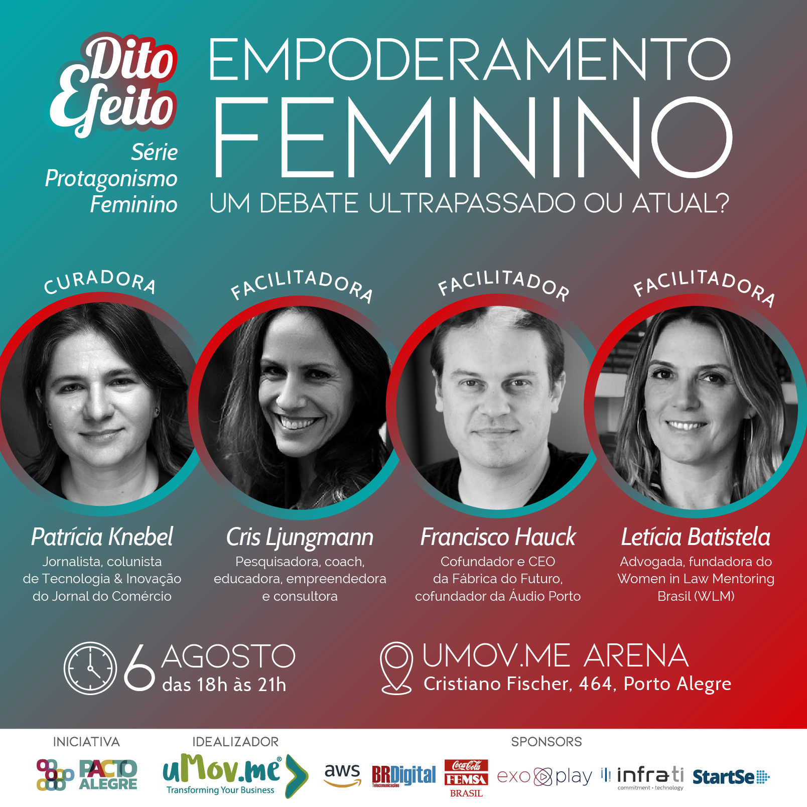 Empoderamento Feminino é tema de debate  em evento do Dito Efeito - 