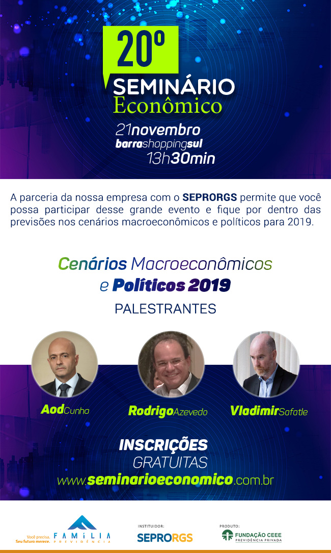 Participe do 20º seminário econômico - 