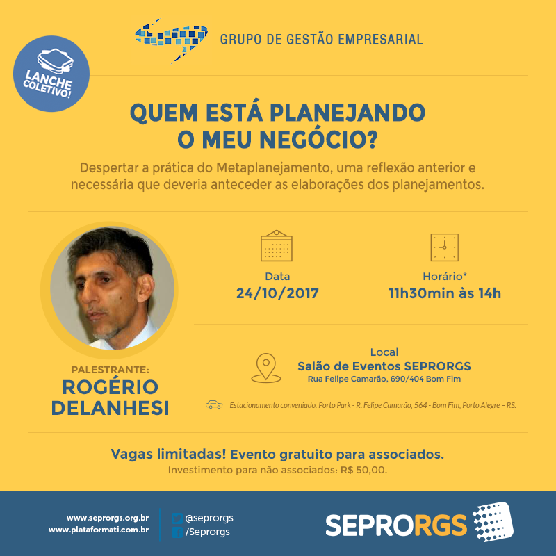 Metaplanejamento e reflexão pré-planejamento estratégico no Grupo de Gestão Empresarial - 