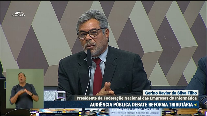 CCJ do Senado Federal debate os impactos da reforma tributária ao setor de serviços e FENAINFO participa representando o segmento de TI - 