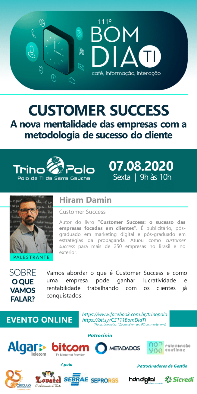 PARTICIPE DO BOM DIA TI DO TRINO POLO (EVENTO ONLINE) - 
