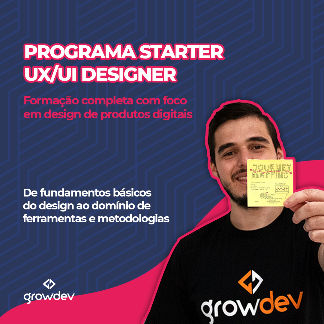 Growdev lança programa de formação, UX/UI Designer - 