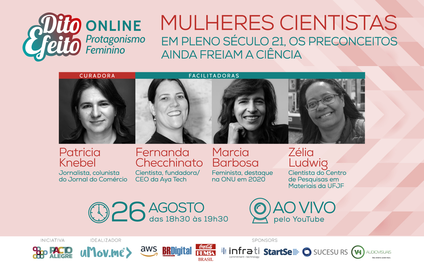 Dito Efeito debate o papel da mulher na ciência em sua primeira edição totalmente digital - 