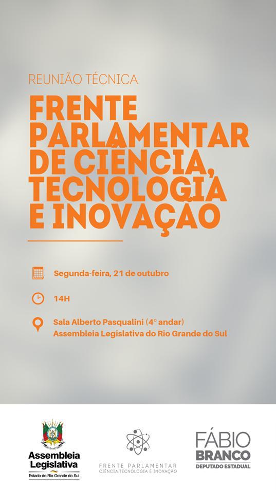 SEPRORGS participa de reunião da Frente Parlamentar da Ciência, Tecnologia e Inovação - 