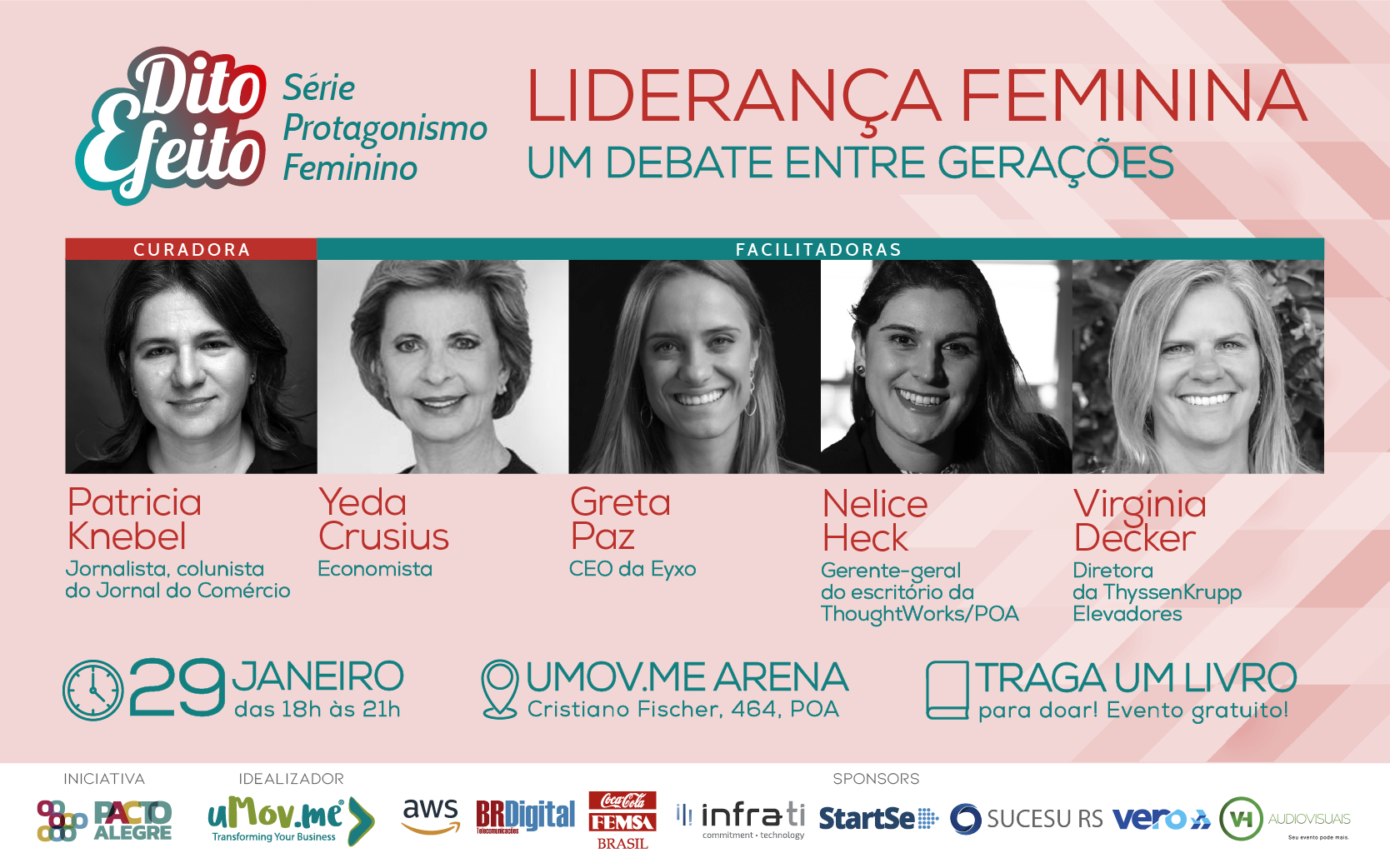 Evento gratuito debate sobre a liderança feminina - 