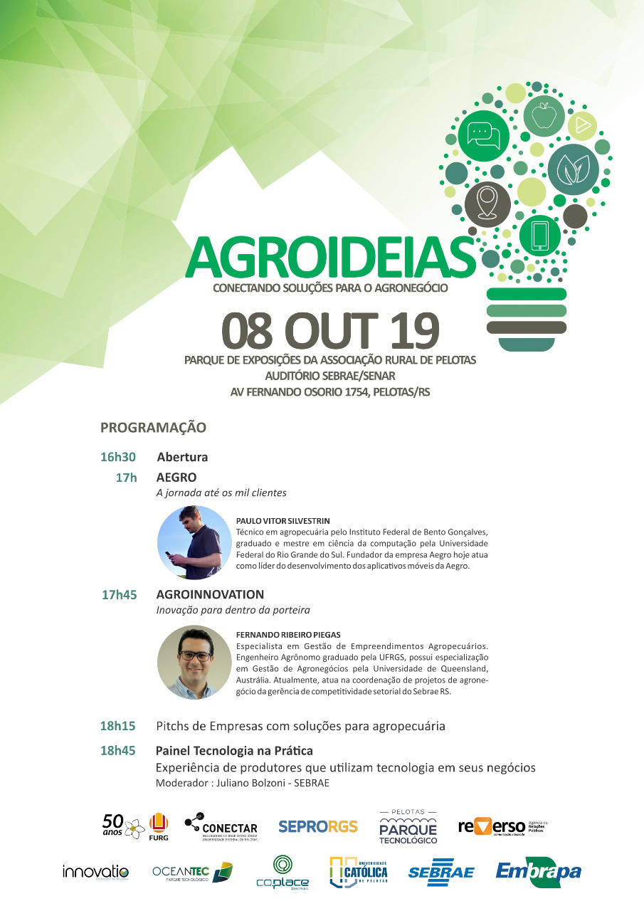 Pelotas traz evento sobre Tecnologia no Agronegócio. - 