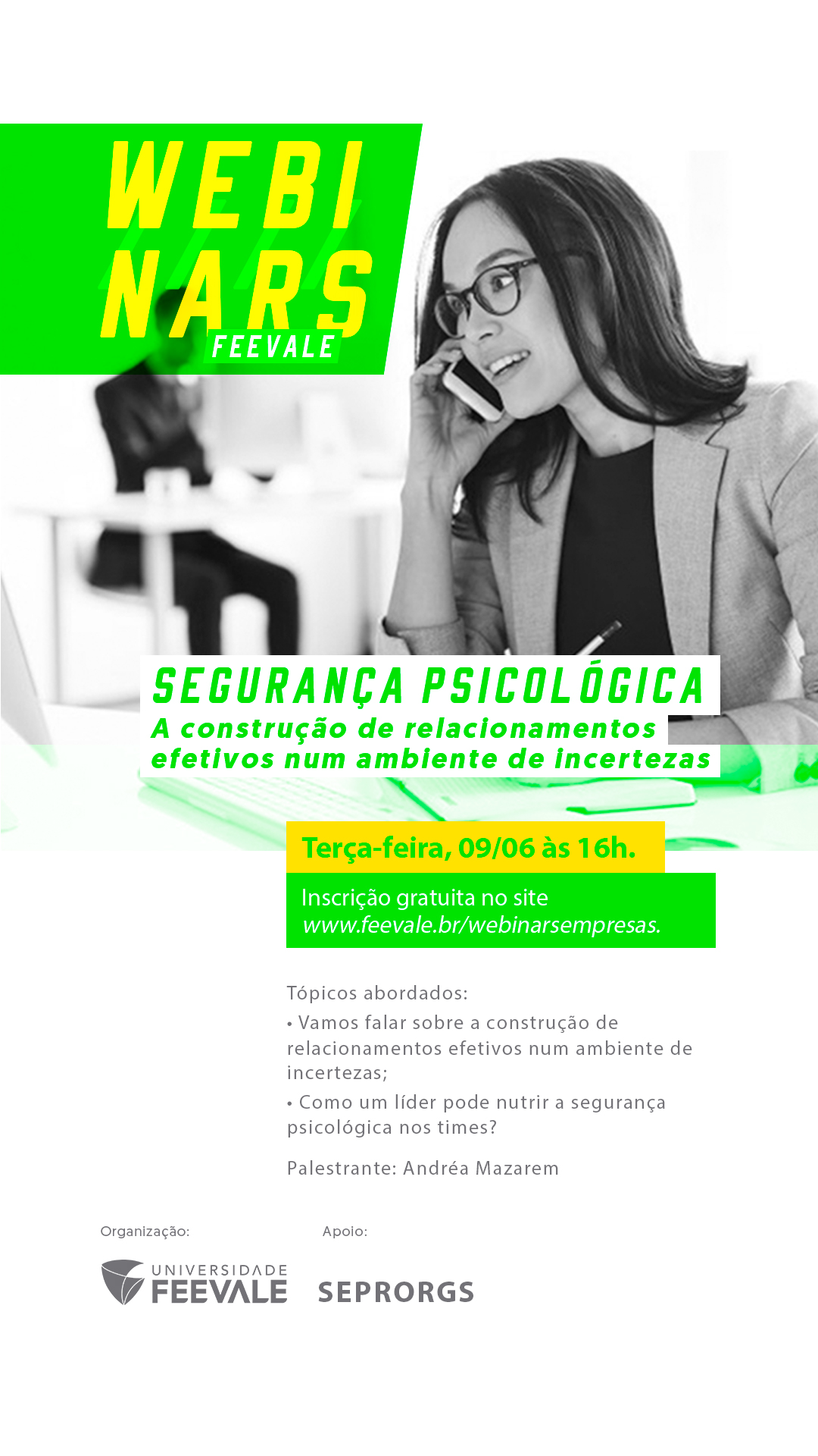Participe do Webinar da FEEVALE - 