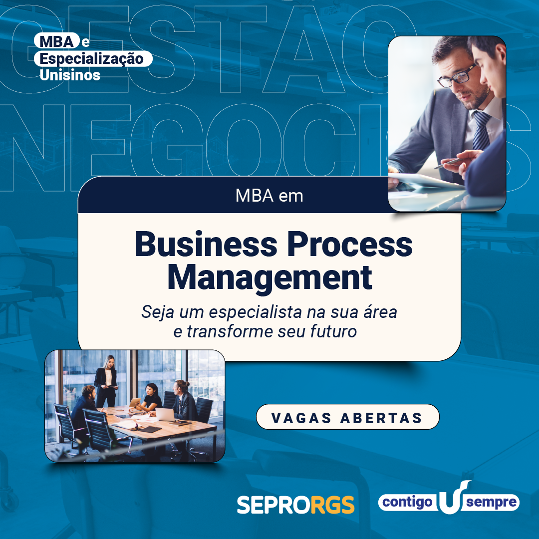 MBA em Business Process Management Unisinos - 