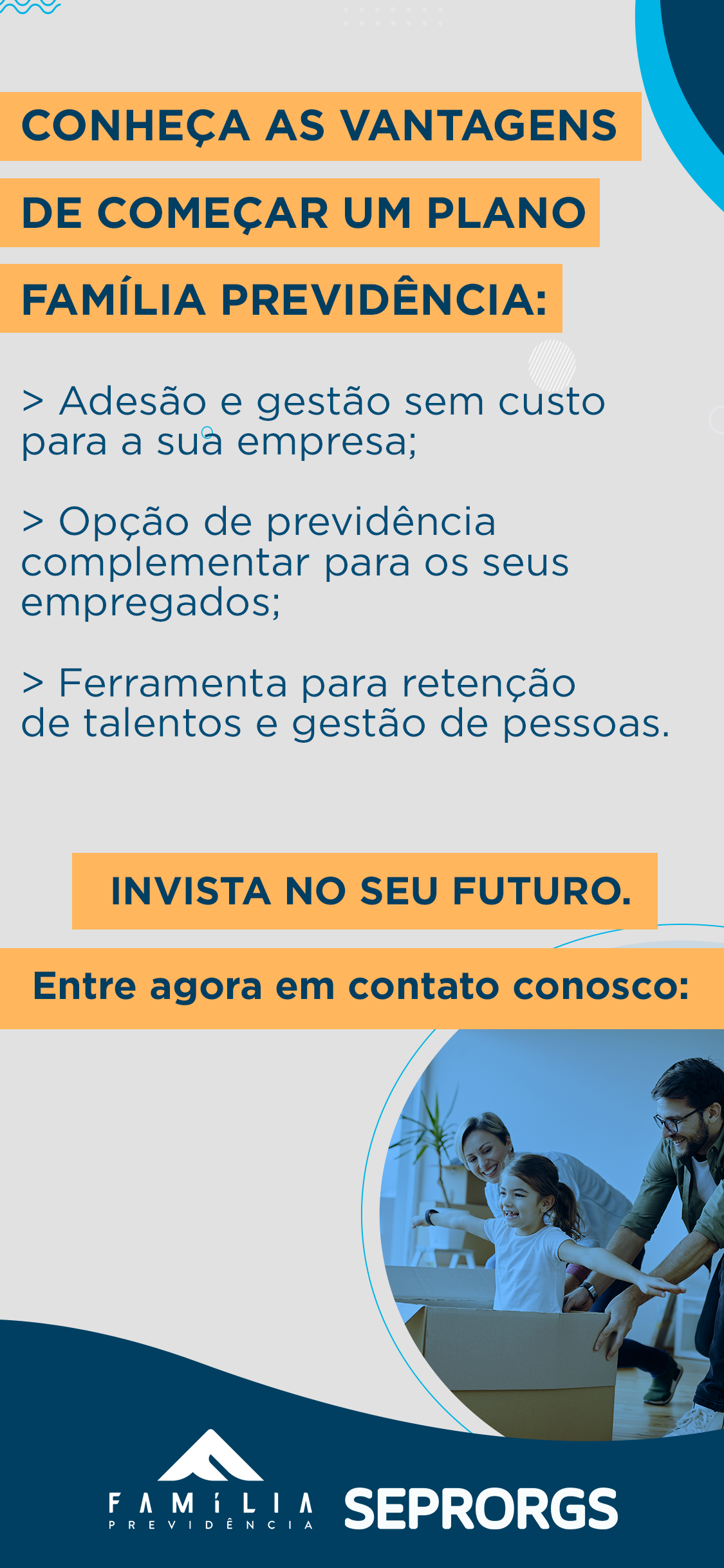 Conheça as vantagens dos Planos da Família Previdência - 