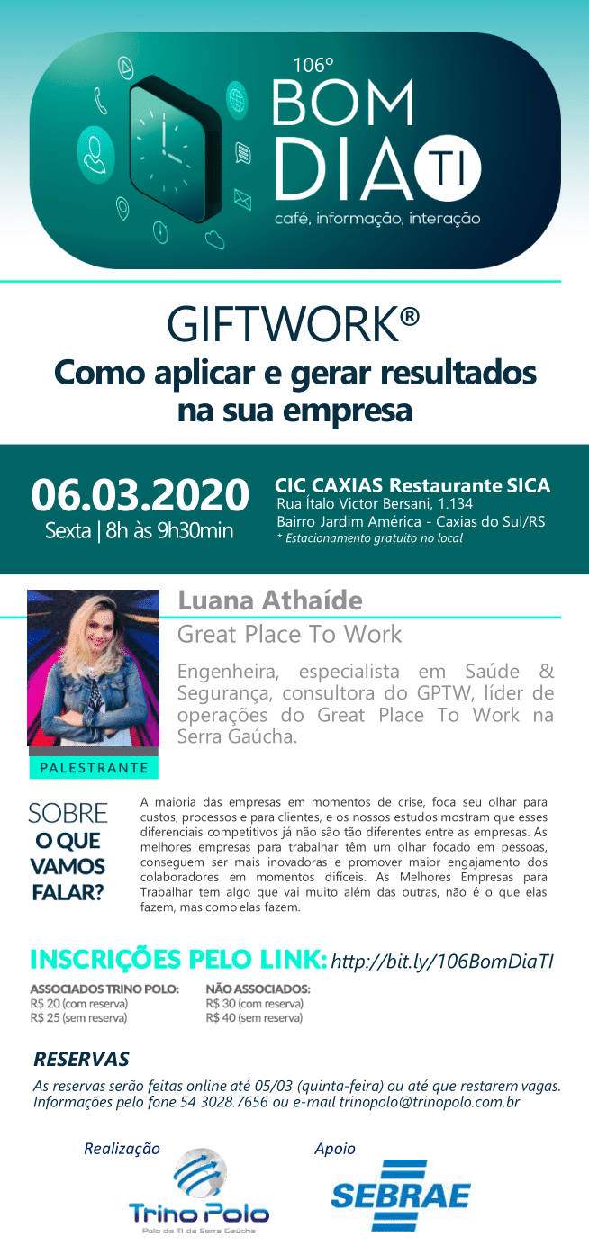 Participe do 106º Bom Dia TI em Caxias do Sul - 