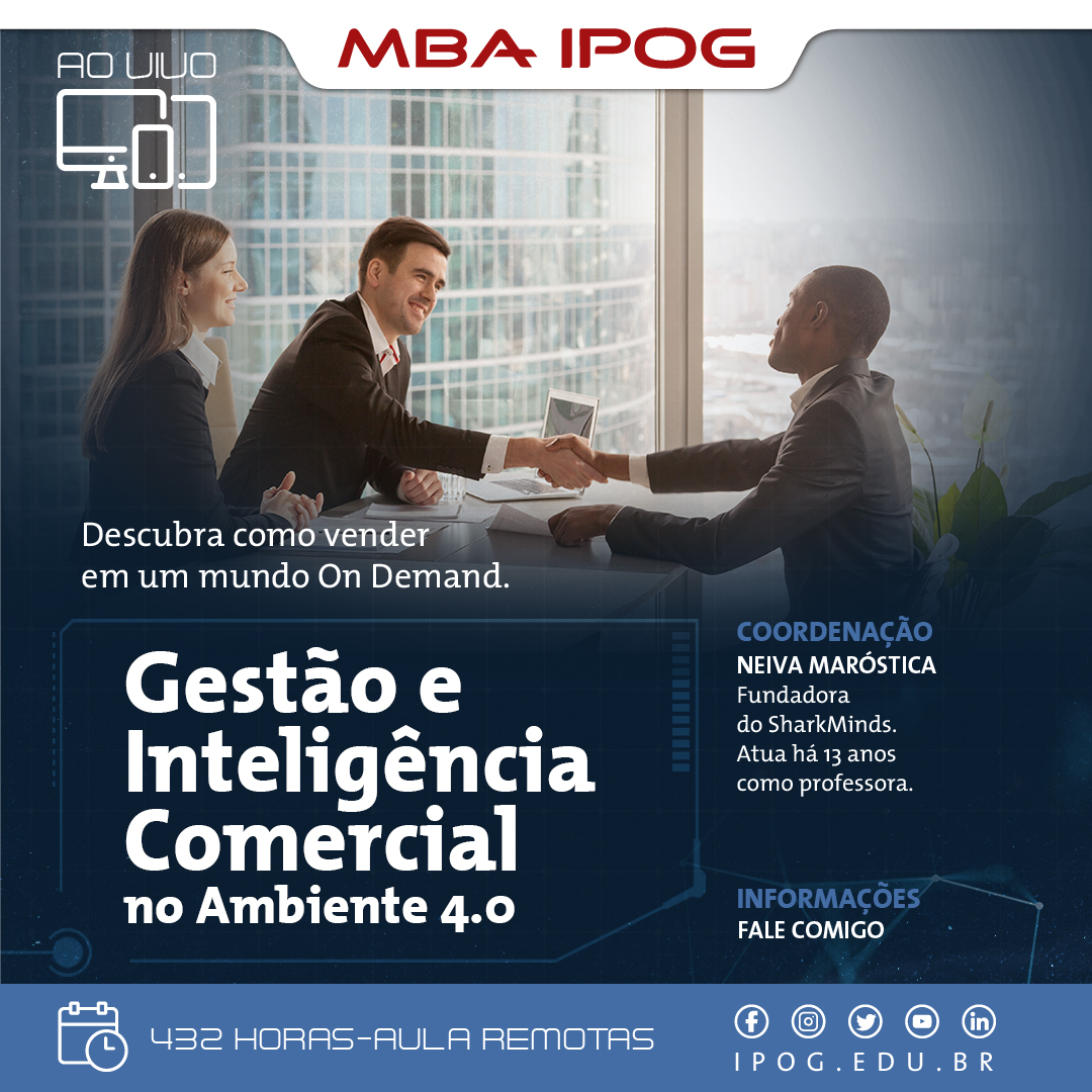 MBA EM GESTÃO E INTELIGÊNCIA COMERCIAL NO AMBIENTE 4.O IPOG - 