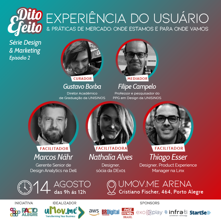 Evento do Dito Efeito debate sobre  a Experiência do Usuário - 