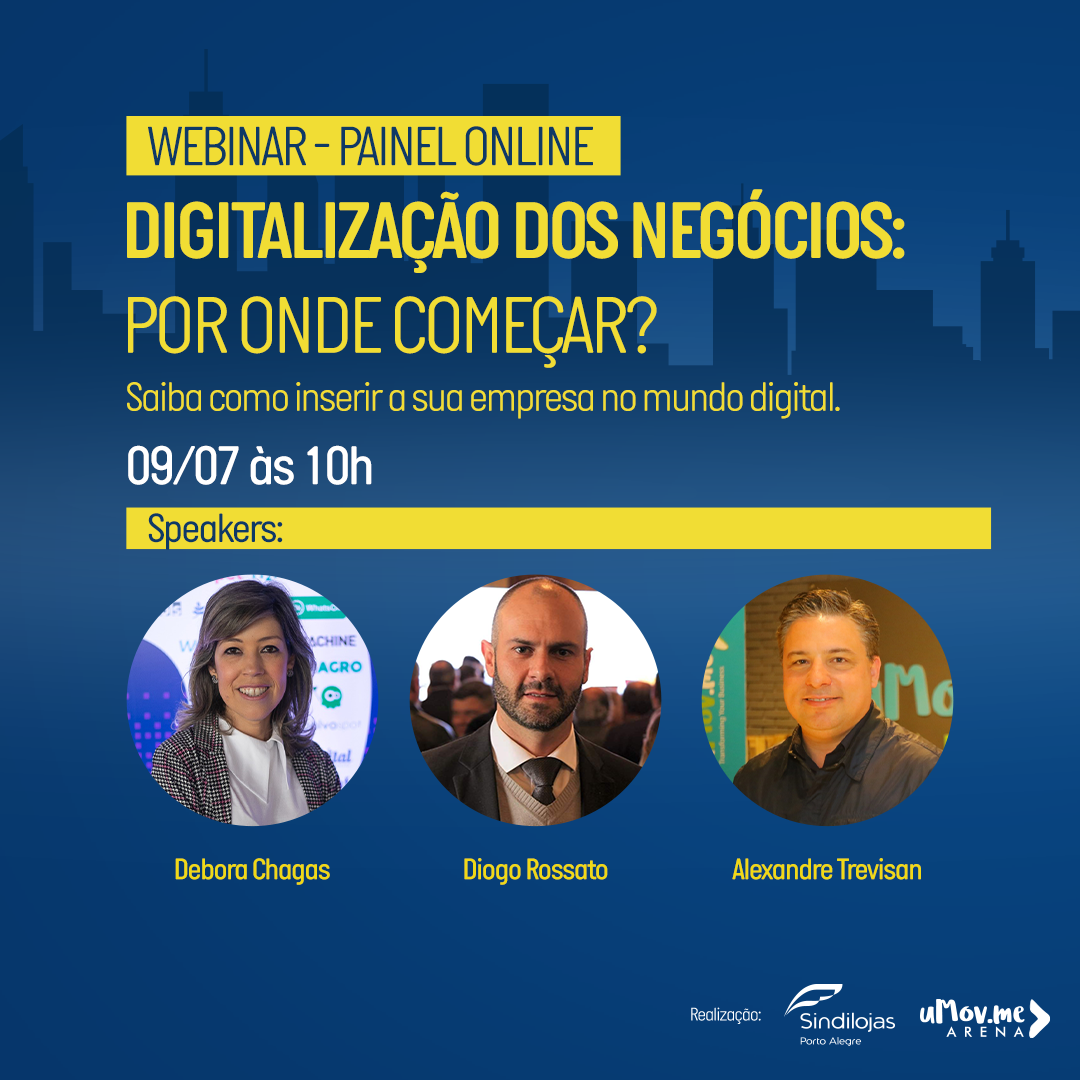 Digitalização dos negócios: por onde começar?” será tema de webinar - 