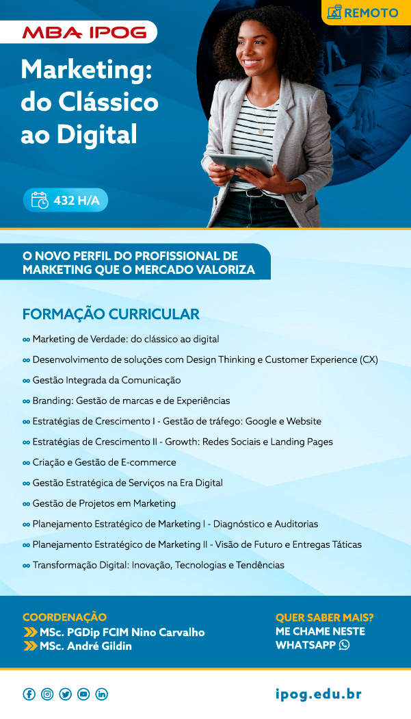 MBA em  Marketing do IPOG: Do Clássico ao Digital - 