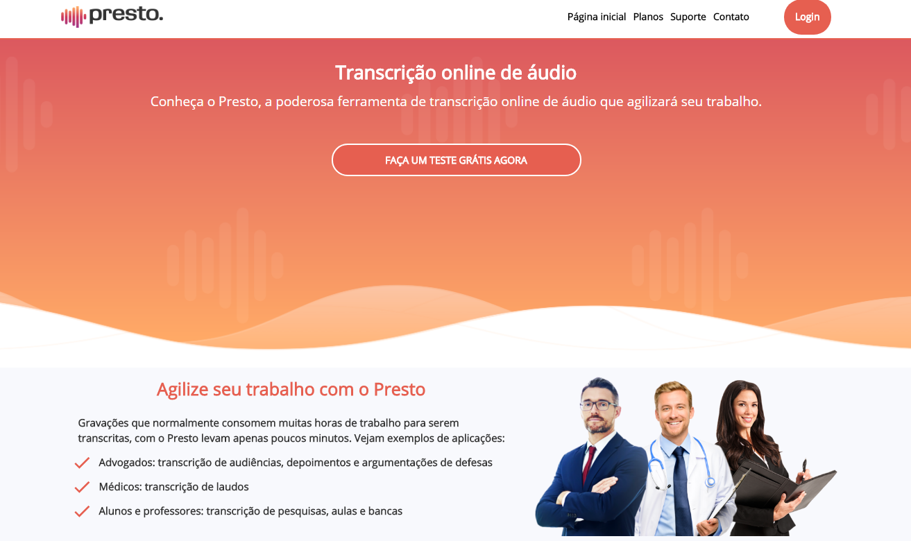 A Kenta está com um produto novo no mercado:  Conheça Presto, a ferramenta de transcrição de áudio online. - 