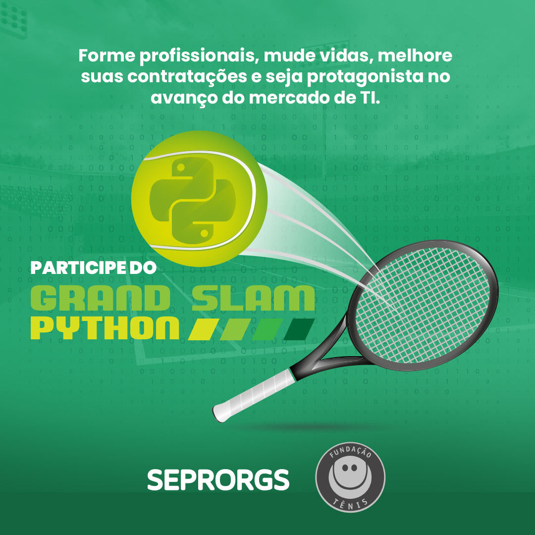 SEPRORGS e Fundação Tênis lançam formação em linguagem Python e convocam empresas a se engajarem - 