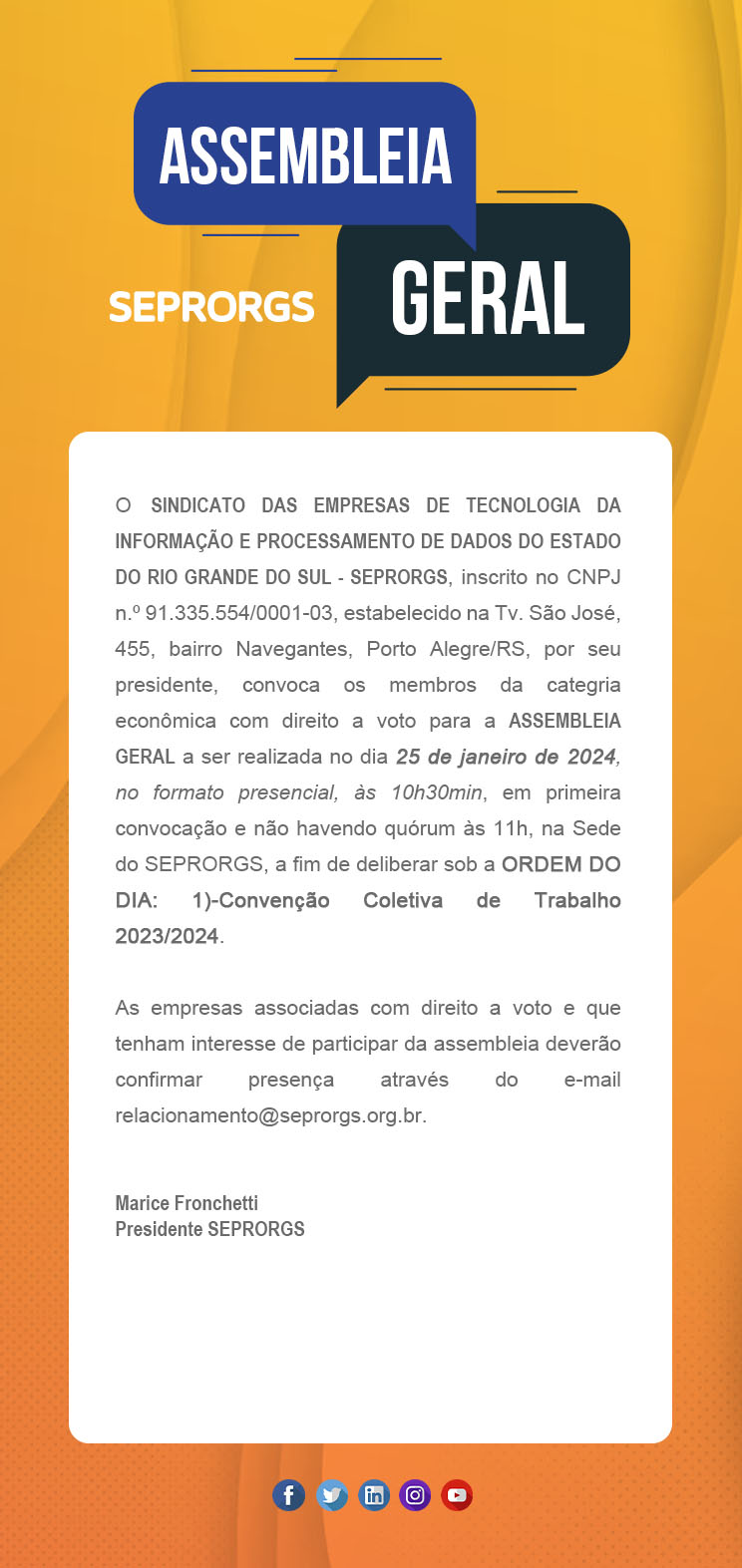 Assembleia Geral Ordinária - 